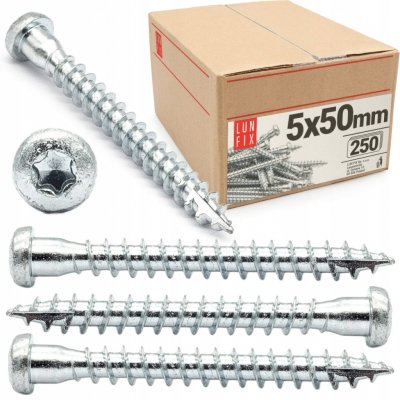 Tesařské vruty ANCHOR 5x50mm pro úhelníky WKLC 2, 50 Ks. – Hledejceny.cz