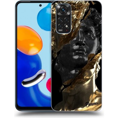 Pouzdro Picasee silikonové Xiaomi Redmi Note 11S 4G - Gold - Black černé