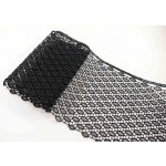 Vzdušná krajka - černá - šířka 17 cm – Zboží Dáma