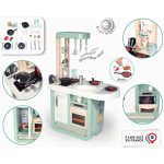 Smoby Cherry Kitchen Green s jedálenským stolom rúrou a chladnička s 25 doplnkami – Sleviste.cz