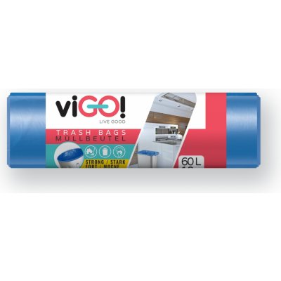 Vigo pytle na tříděný odpad LDPE 60 l 30 µm 10ks modré – Zboží Dáma