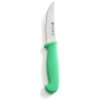 Kuchyňský nůž HENDI Univerzální nůž s vroubkovanou čepelí krátký model Zelená 190mm