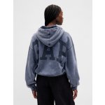 GAP mikina s kapucí Logo Cropped Tmavě modrá – Zboží Dáma