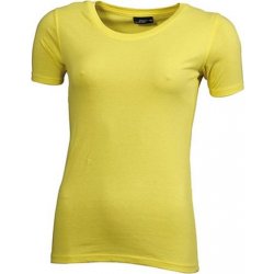 JAMES & NICHOLSON Dámské tričko Basic-T JN901 Žlutá