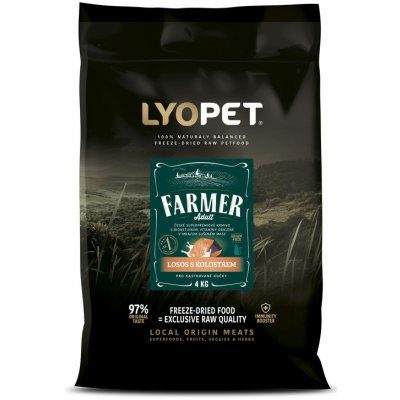 Lyopet Kvalitní bezobilné granule pro kočky Losos sardinka a kolostrum PRO KASTROVANÉ KOČKY 10 kg