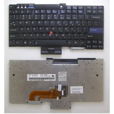 klávesnice IBM Thinkpad R60 R61 T400 T500 T60 T61 W500 Z60 Z61 černá US – Zboží Mobilmania