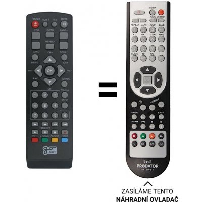 Dálkový ovladač Predátor GoSAT GS100HD, GS150HD – Hledejceny.cz