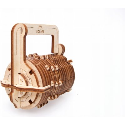 Ugears 3D mechanické puzzle Číselný zámek 34 ks – Zbozi.Blesk.cz