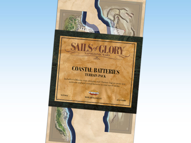 Ares Games Sails Of Glory Terrain Pack Coastal Batteries Accessory
