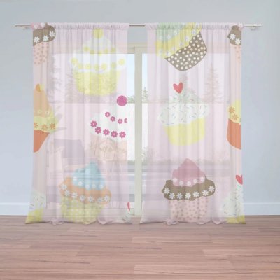 Záclony Muffiny: 2 ks - 150x250 cm - Sablio – Hledejceny.cz