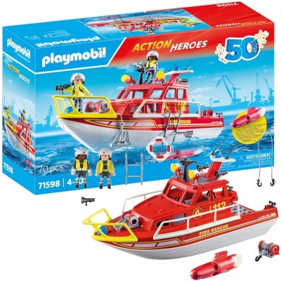 Playmobil 71598 Hasičská záchranná loď s motorem – Zboží Dáma