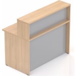 Nábytek Designový cz NLKA12 05 Recepční pult Komfort dub / šedý – Zboží Mobilmania