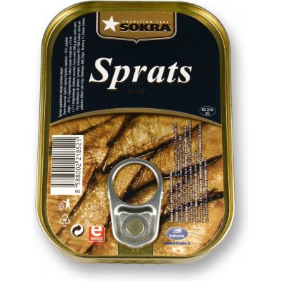 Sokra Jemně uzené šproty v rostlinném oleji 100 g – Hledejceny.cz