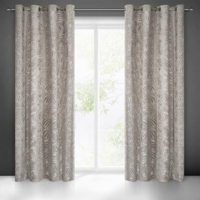Takoy Závěs LIVIA s botanickým reliéfním vzorem-HF-384428 | 140 x 250 cm – Hledejceny.cz