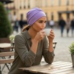 Ebbie bavlněný turban-lotus LILAC CHIC – Zboží Dáma