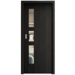Sapeli Elegant Komfort M33 posuvné ořech královský 100 x 210 cm Čiré sklo – Hledejceny.cz