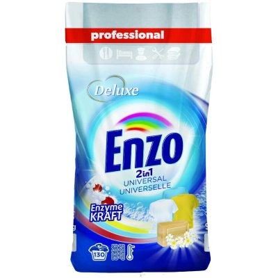 Deluxe Professional Enzo 2in1 Universal prací prášek 130 PD 9,1 kg – Zboží Dáma