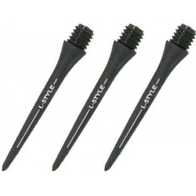 karbonové L-Style Hard Lip Points Carbon černé 30mm, závit 2BA, 6ks – Zboží Mobilmania