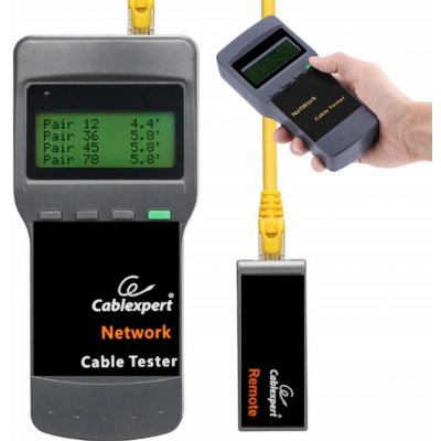 Gembird Zkoušečka kabelů Digital network cable tester RJ45 (Cat 5E, 6E, coaxial, telephone) – Hledejceny.cz