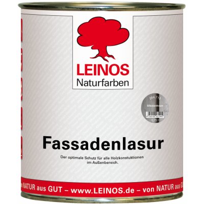 Leinos Fasádní lazura 0,75 l stříbrný antracit – Zboží Mobilmania
