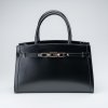 Kabelka Guess taška CRISTINA EAST WEST SATCHEL HWCRPLL4106-BLA Černá