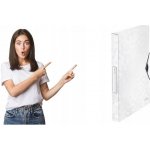 LEITZ Desky s gumičkou Wow Jumbo, bílá, 30 mm, PP, A4 – Hledejceny.cz