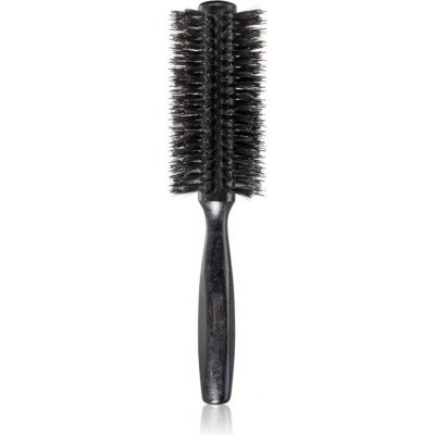 Jäneke Black Line Tumbled Wood Hairbrush Ø 55mm kulatý kartáč na vlasy s nylonovými a kančími štětinami – Zboží Mobilmania