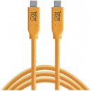 Tether Tools CUC15-ORG USB-C na USB-C, 4,6m, oranžový