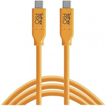 Tether Tools CUC15-ORG USB-C na USB-C, 4,6m, oranžový