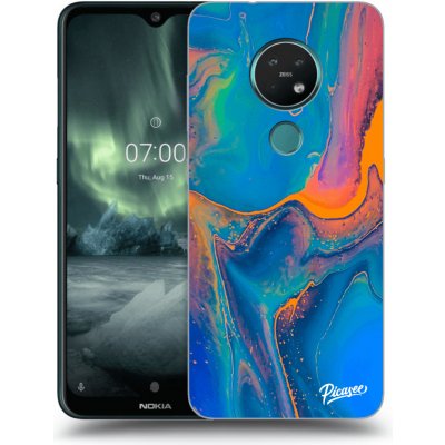 Pouzdro Picasee silikonové Nokia 7.2 - Rainbow čiré