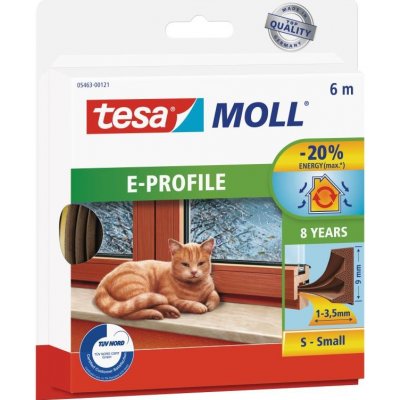Tesamoll Gumové těsnění E profil 6 m hnědé 05463-00123-00 – Zboží Mobilmania