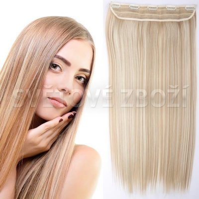 Girlshow Clip in vlasy 60 cm dlouhý pás vlasů odstín F18/613 – Zboží Mobilmania