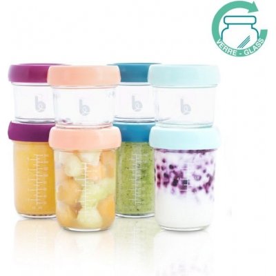 Babymoov Skleněné misky s víčky Multiset 4 x 100 ml + 4 x 220 ml 8 ks – Zbozi.Blesk.cz