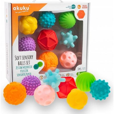 Akuku Senzorické míčky sada – Zbozi.Blesk.cz