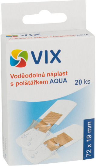 VIX Voděodolná náplast s polštářkem Aqua 20 ks od 40 Kč - Heureka.cz