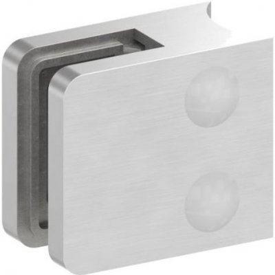 Feldmann 1133-V2A - nerezový držák skla na trubku pr. 33,7 mm - model 11, AISI 304 brus, pro nerezové zábradlí 1133-V2A – Zboží Mobilmania