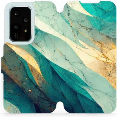 Mobiwear - Honor 200 Lite - VP37S Zlatavý a zelenkavý mramor – Zboží Živě