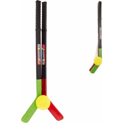 Hokejka 2ks s pukem plast 70cm v síťce – Zboží Dáma