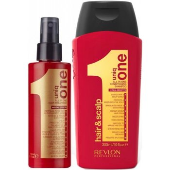 Revlon Uniq One neoplachovací maska na vlasy 150 ml + maska na vlasy Superior 300 ml dárková sada