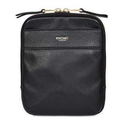 Knomo taška Rex Leather Cross-Body black/Gold Hardware