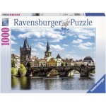Ravensburger Praha: Pohled na Karlův most 1000 dílků – Zboží Dáma