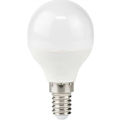 NEDIS LED žárovka E14/ G45/ 4,9 W/ 220 V/ 470 lm/ 2700 K/ teplá bílá/ matná – Hledejceny.cz