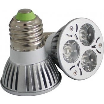 LED Light LED žárovka E27 3W bílá čistá