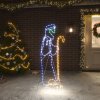 Vánoční osvětlení DKD HOME DECOR LED silueta ovce a jehněte 168 LED 102,5x35 cm