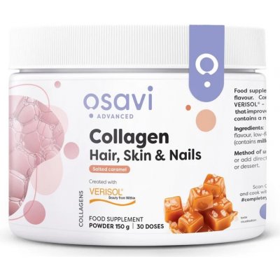 Osavi Collagen Hair, Skin & Nails, Salted Caramel 150 g