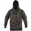 Avid Carp Mikina se zipem Distortion Camo Zip Hoodie