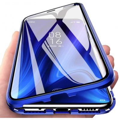 Pouzdro Beweare Magnetické oboustranné s tvrzeném sklem na Samsung Galaxy S10 Plus - modré