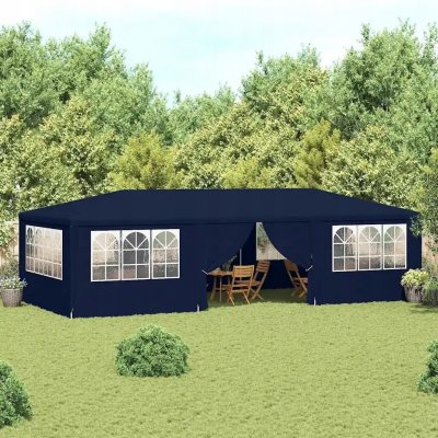 vidaXL Profesionální párty stan s bočními stěnami 4 × 9 m modrý – Hledejceny.cz