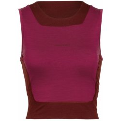 ICEBREAKER Wmns ZoneKnit™ Cropped Bra Tank Cherry/Espresso/Cb