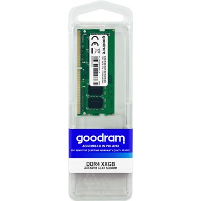 GoodRAM SODIMM DDR4 8GB 2666MHz CL19 GR2666S464L19S/8G – Hledejceny.cz